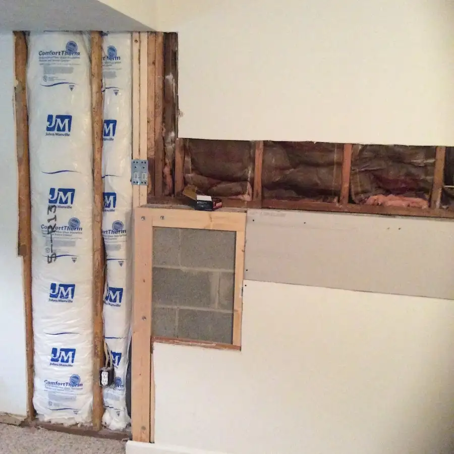 Wall insulation replacement during Odor Removal & Deodorization in Thompson's Station